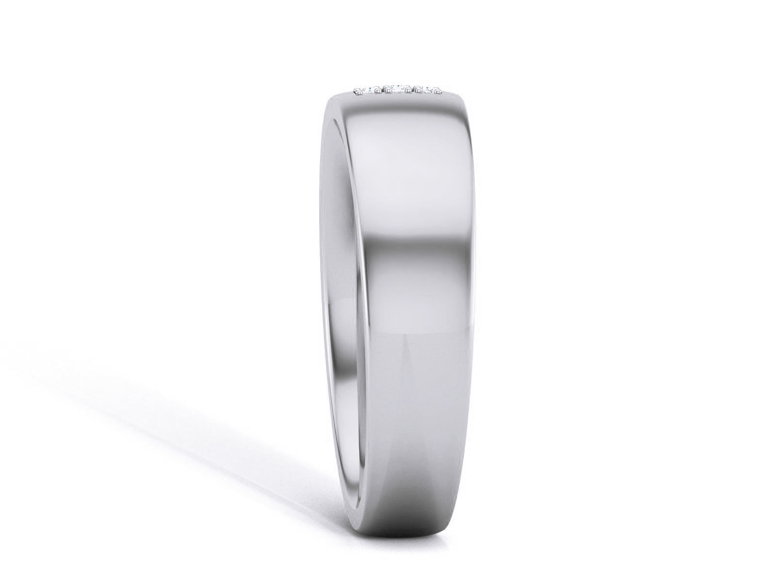 Diamond Band Ring 3dm render detail  3D print model_8