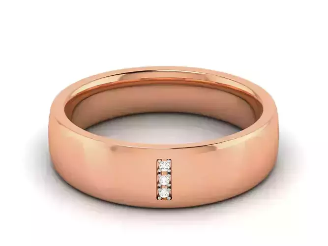 Diamond Band Ring 3dm render detail 