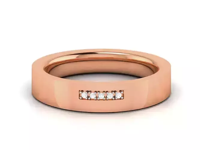 Diamond Band Ring 3dm render detail 