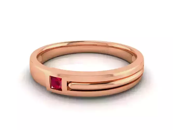 Diamond Band Ring 3dm render detail 