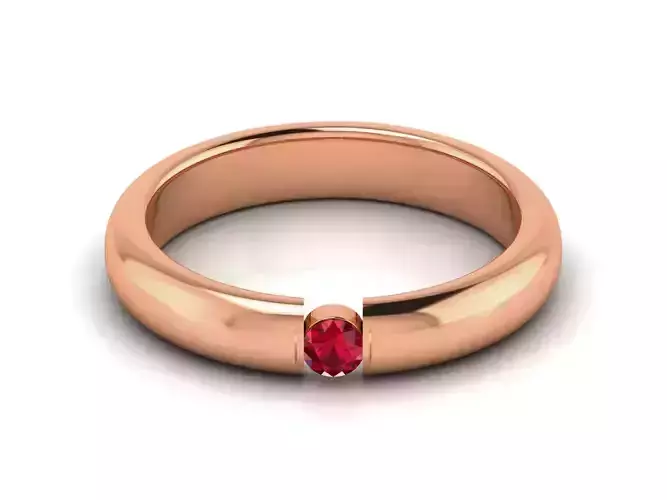 Diamond Band Ring 3dm render detail 