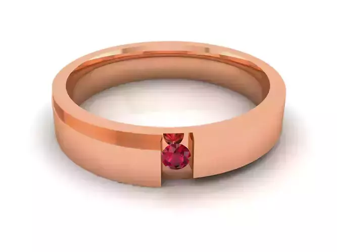 Diamond Band Ring 3dm render detail 