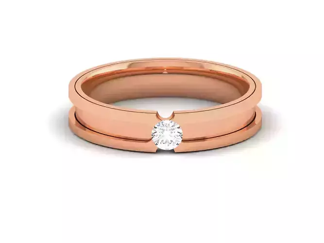 Diamond Band Ring 3dm render detail 