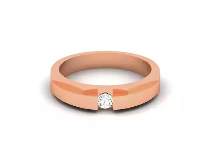 Diamond Band Ring 3dm render detail 