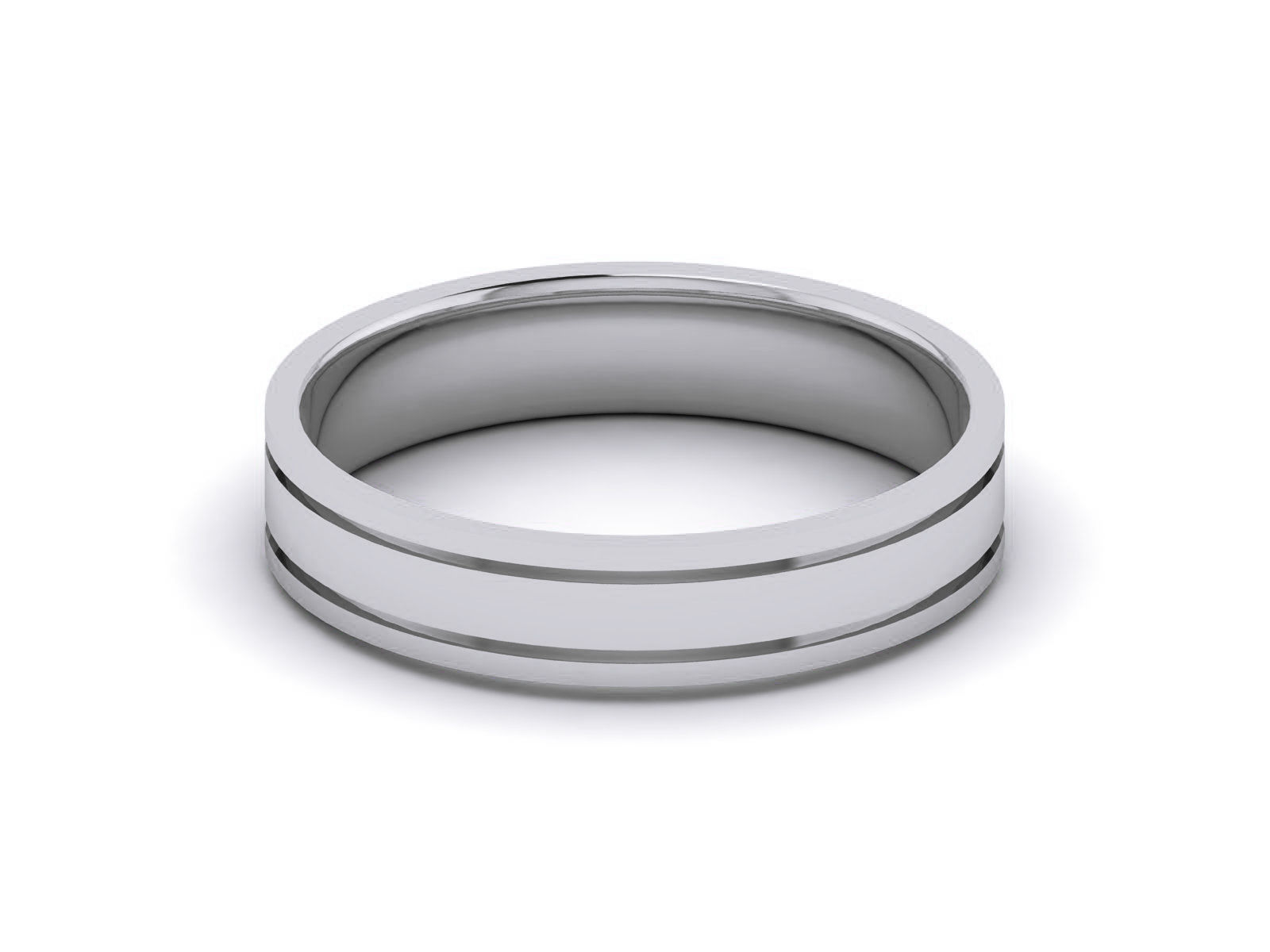 Plain Gold Band Ring 3dm render detail 3D print model_24