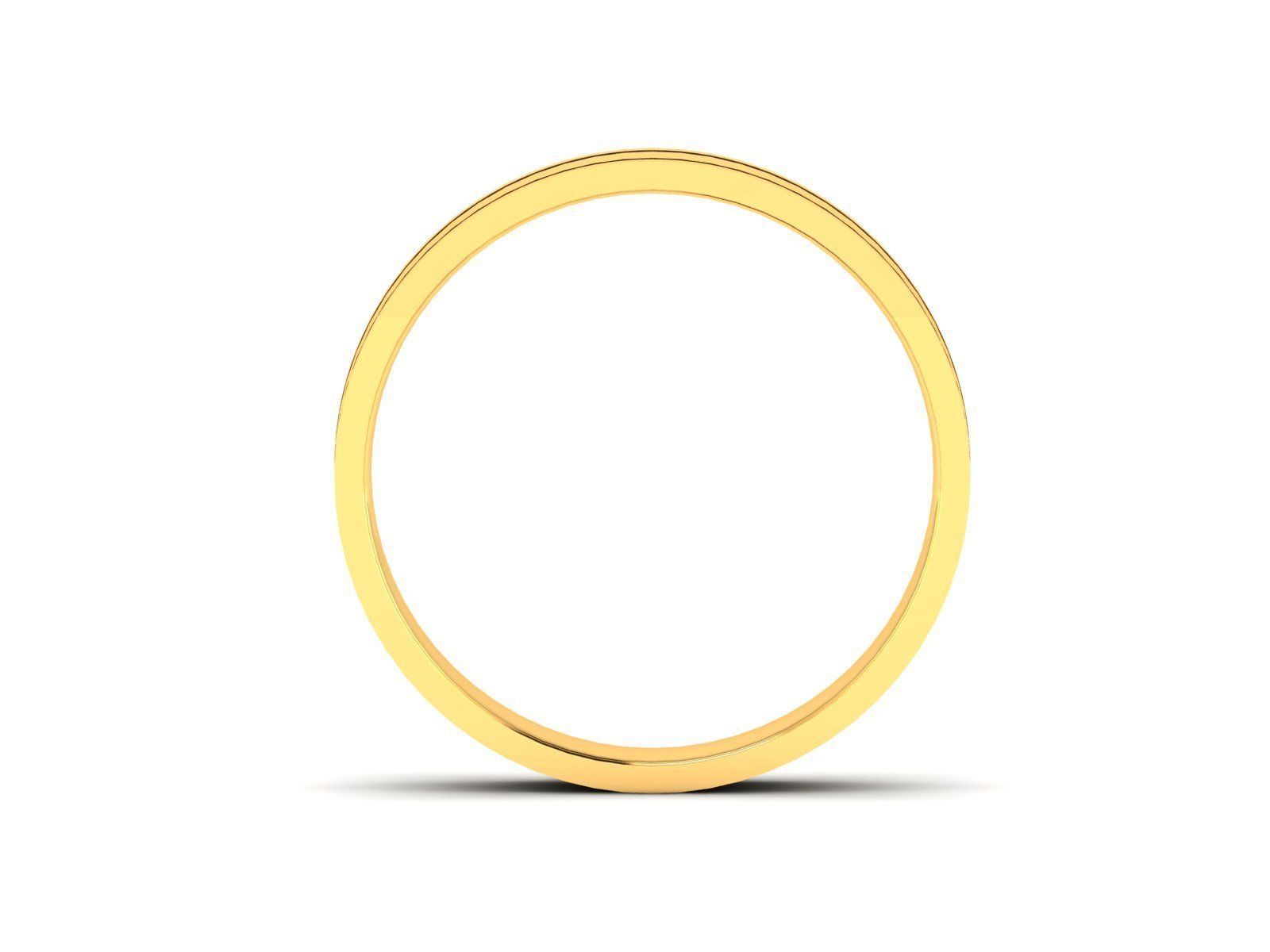Plain Gold Band Ring 3dm render detail 3D print model_17