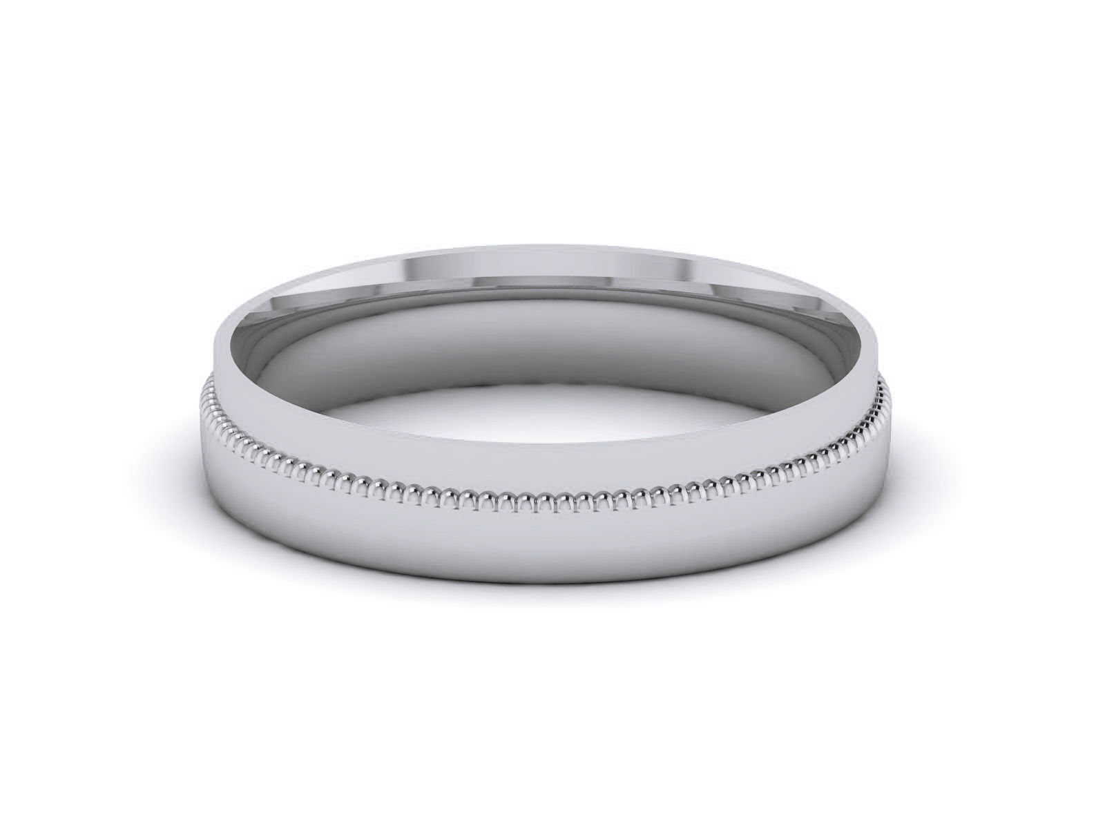 Plain Gold Band Ring 3dm render detail 3D print model_11