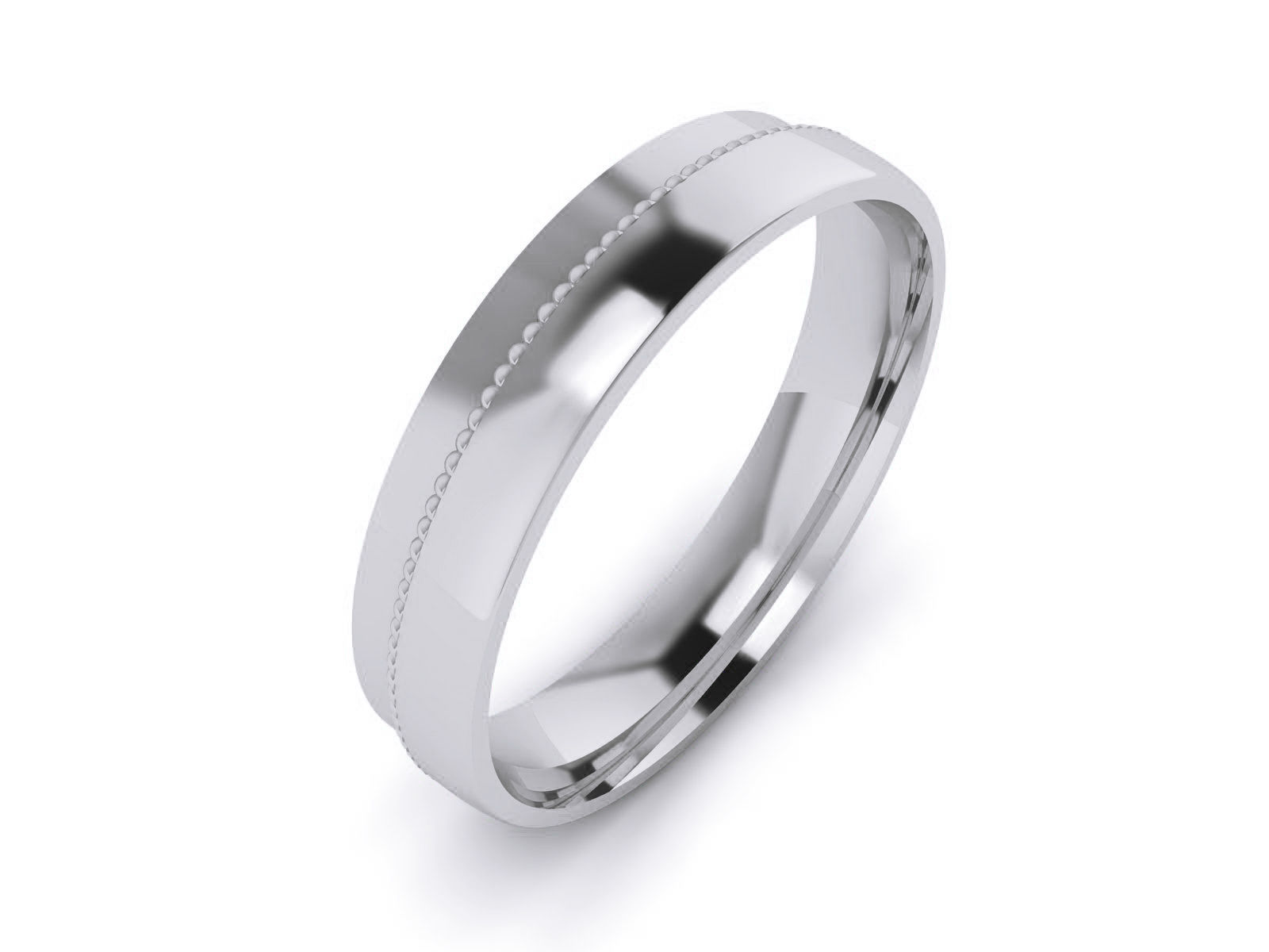 Plain Gold Band Ring 3dm render detail 3D print model_3