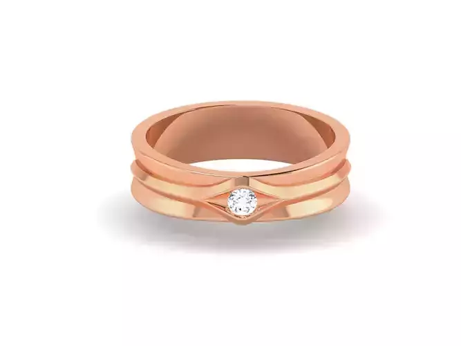 Diamond Band Ring 3dm render detail 