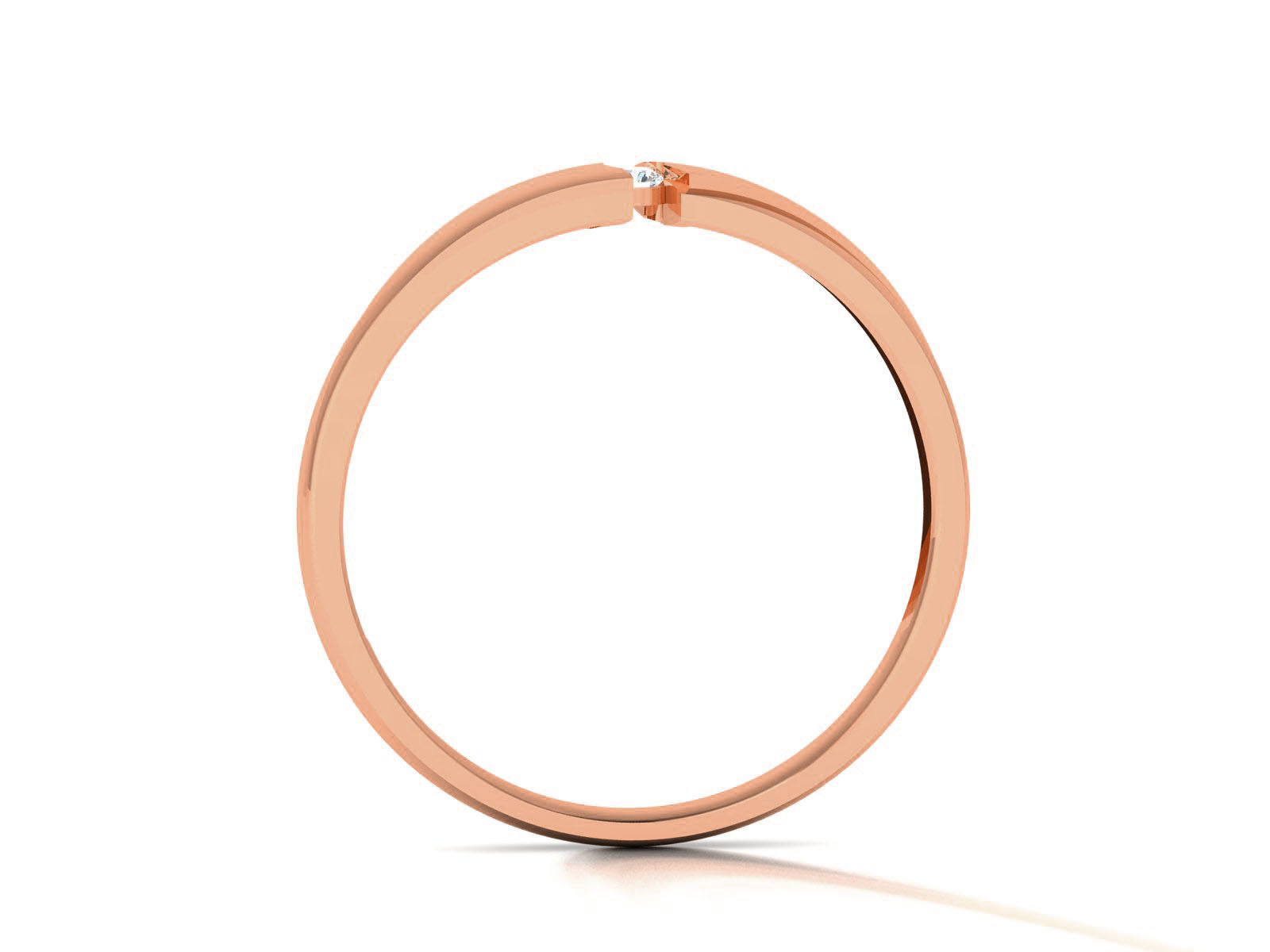 Diamond Band Ring 3dm render detail 3D print model_7