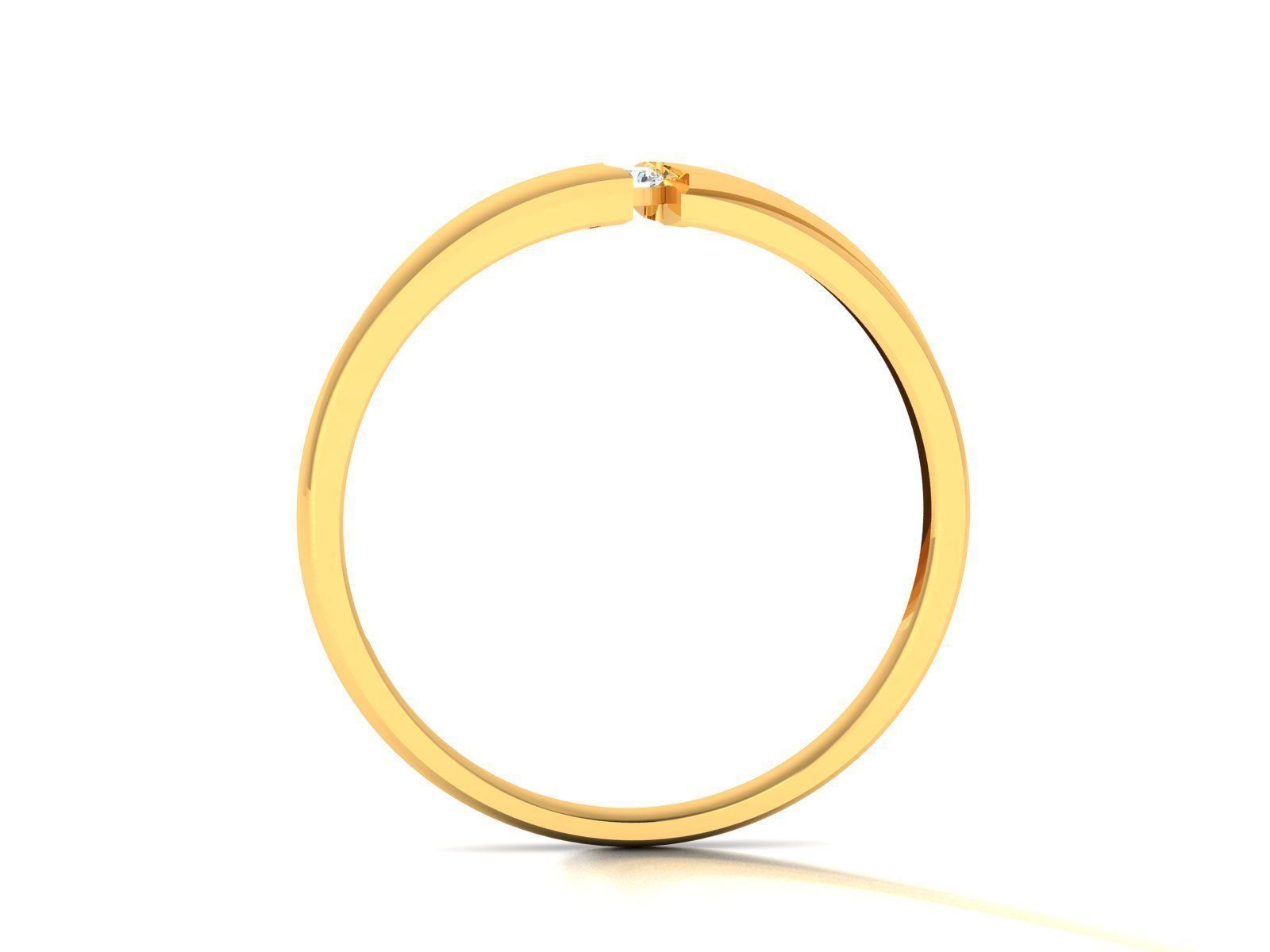 Diamond Band Ring 3dm render detail 3D print model_5