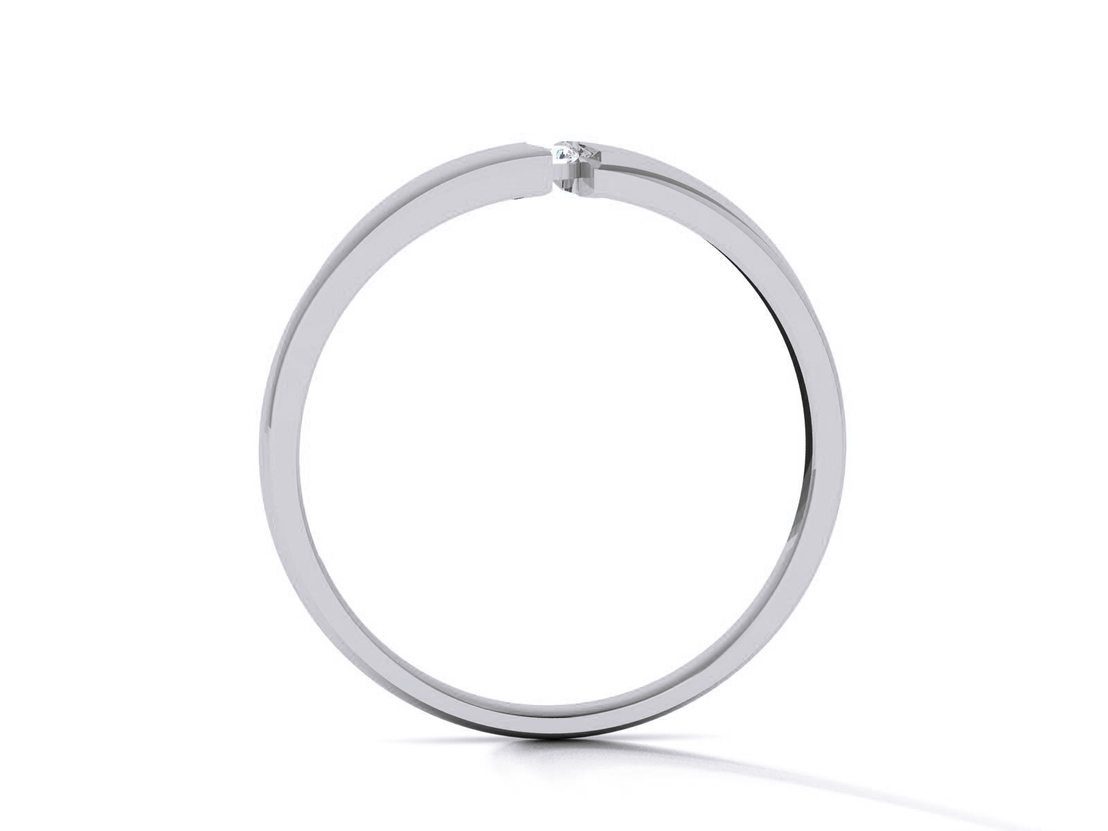 Diamond Band Ring 3dm render detail 3D print model_6