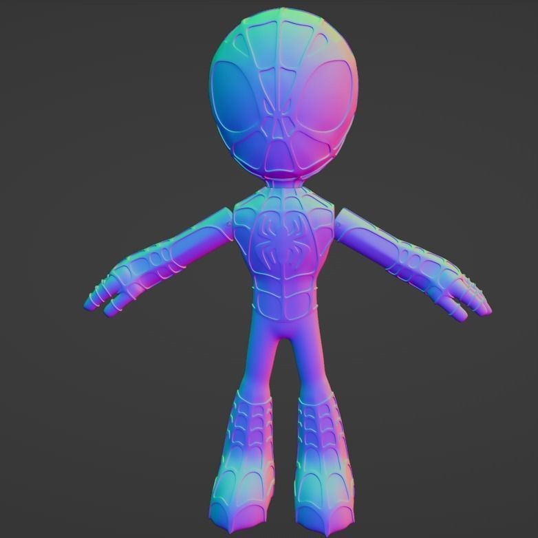 Spidey and his amazing friends 3D print model_3