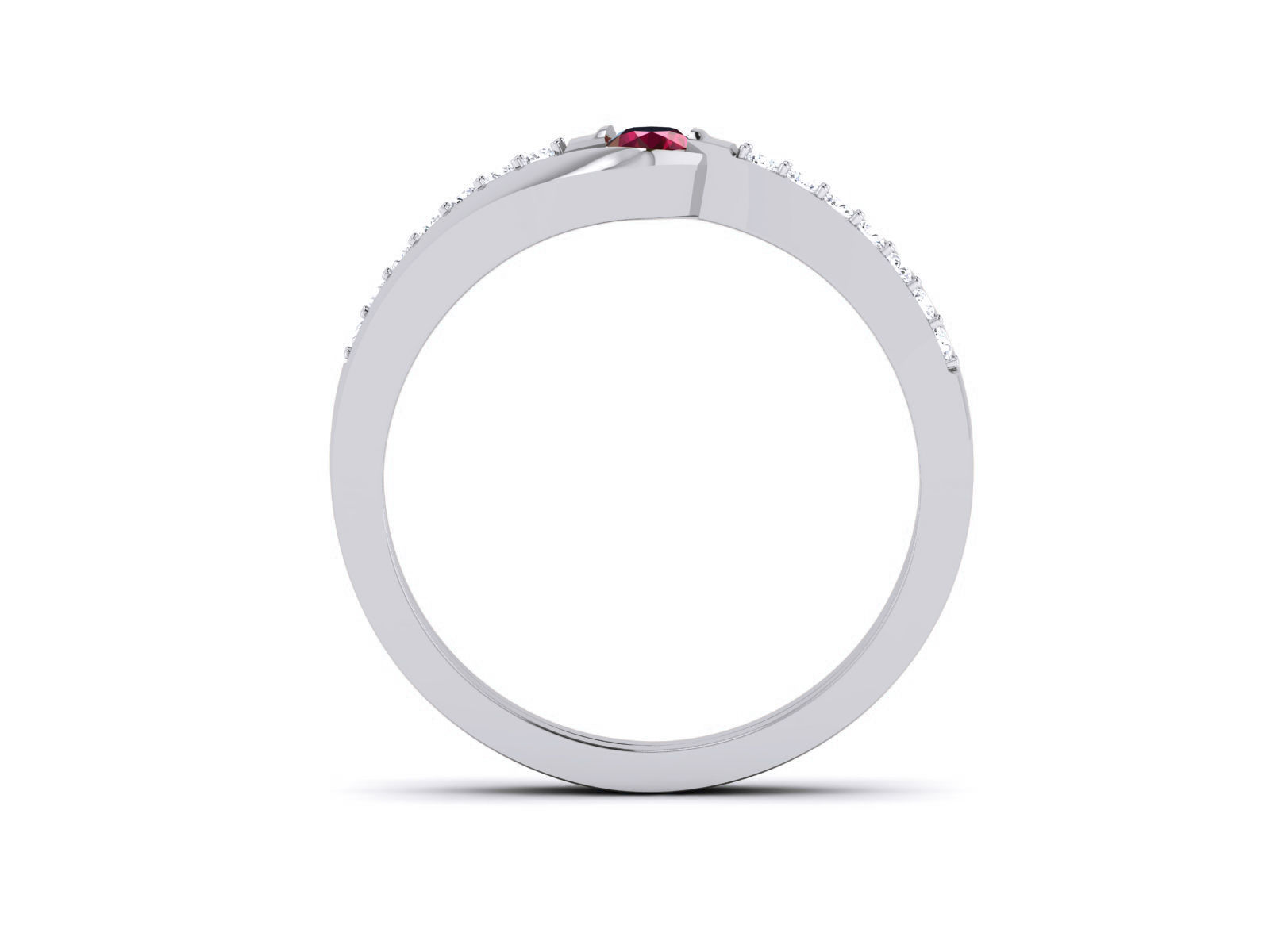 Diamond Band Ring 3dm render detail  3D print model_6