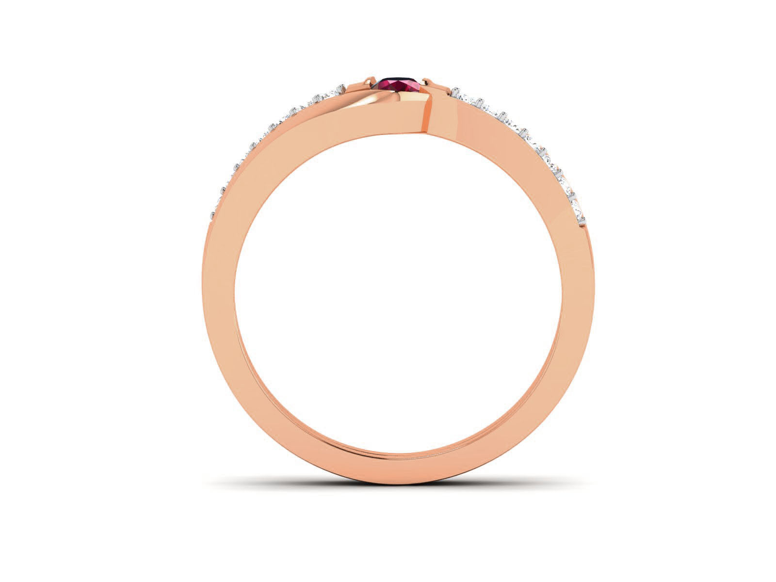 Diamond Band Ring 3dm render detail  3D print model_5