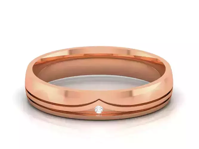 Diamond Band Ring 3dm render detail 