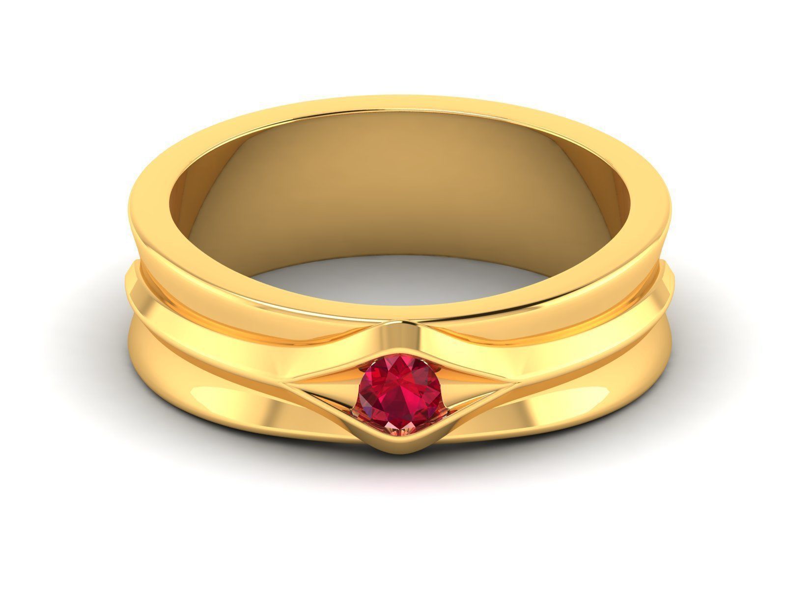 Diamond Band Ring 3dm render detail 3D print model_14