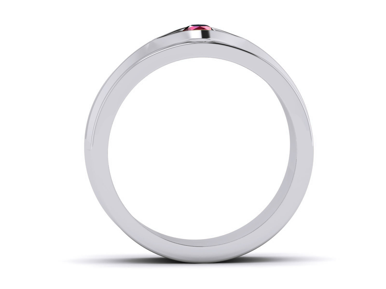 Diamond Band Ring 3dm render detail 3D print model_9