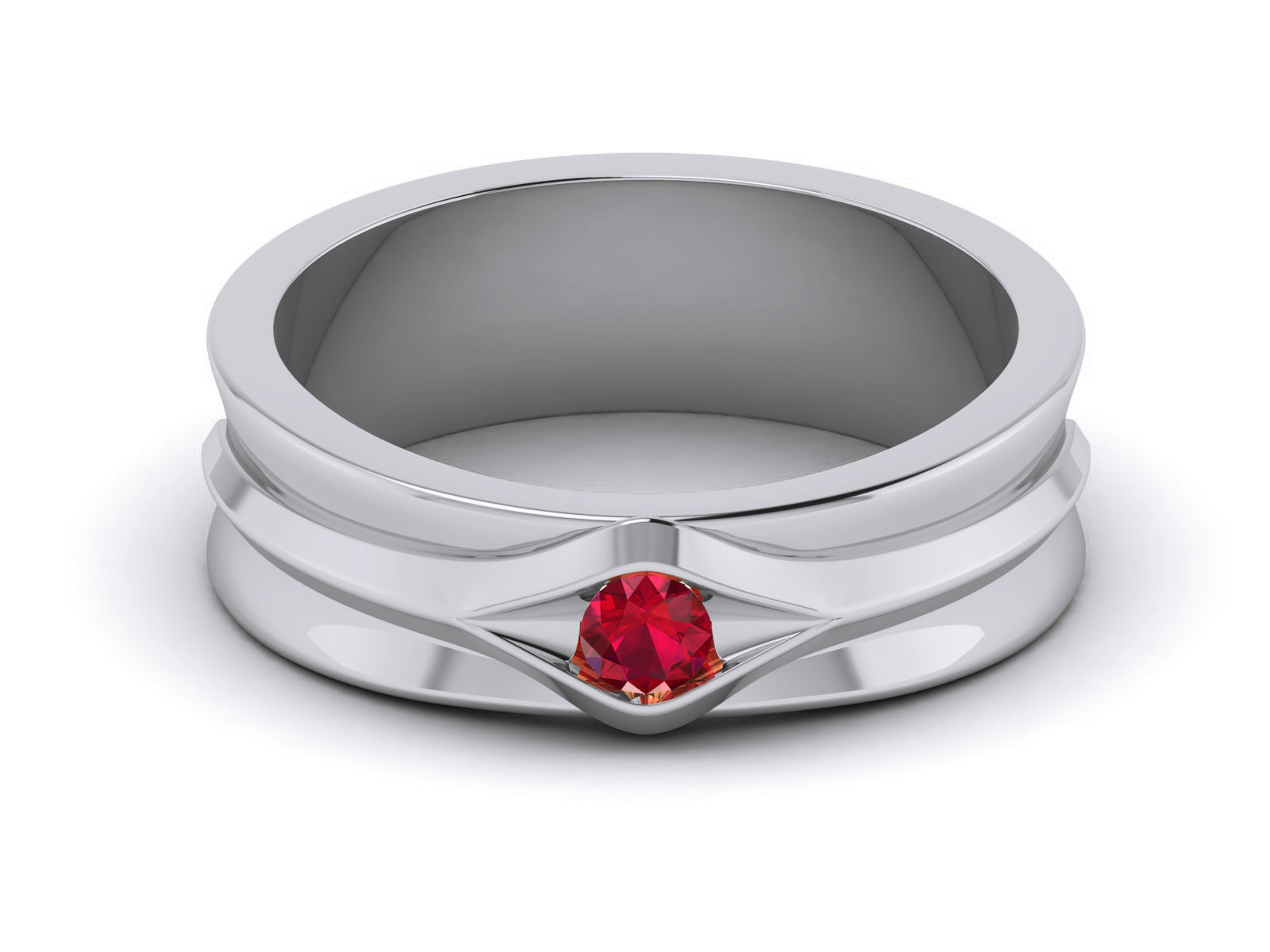 Diamond Band Ring 3dm render detail 3D print model_15