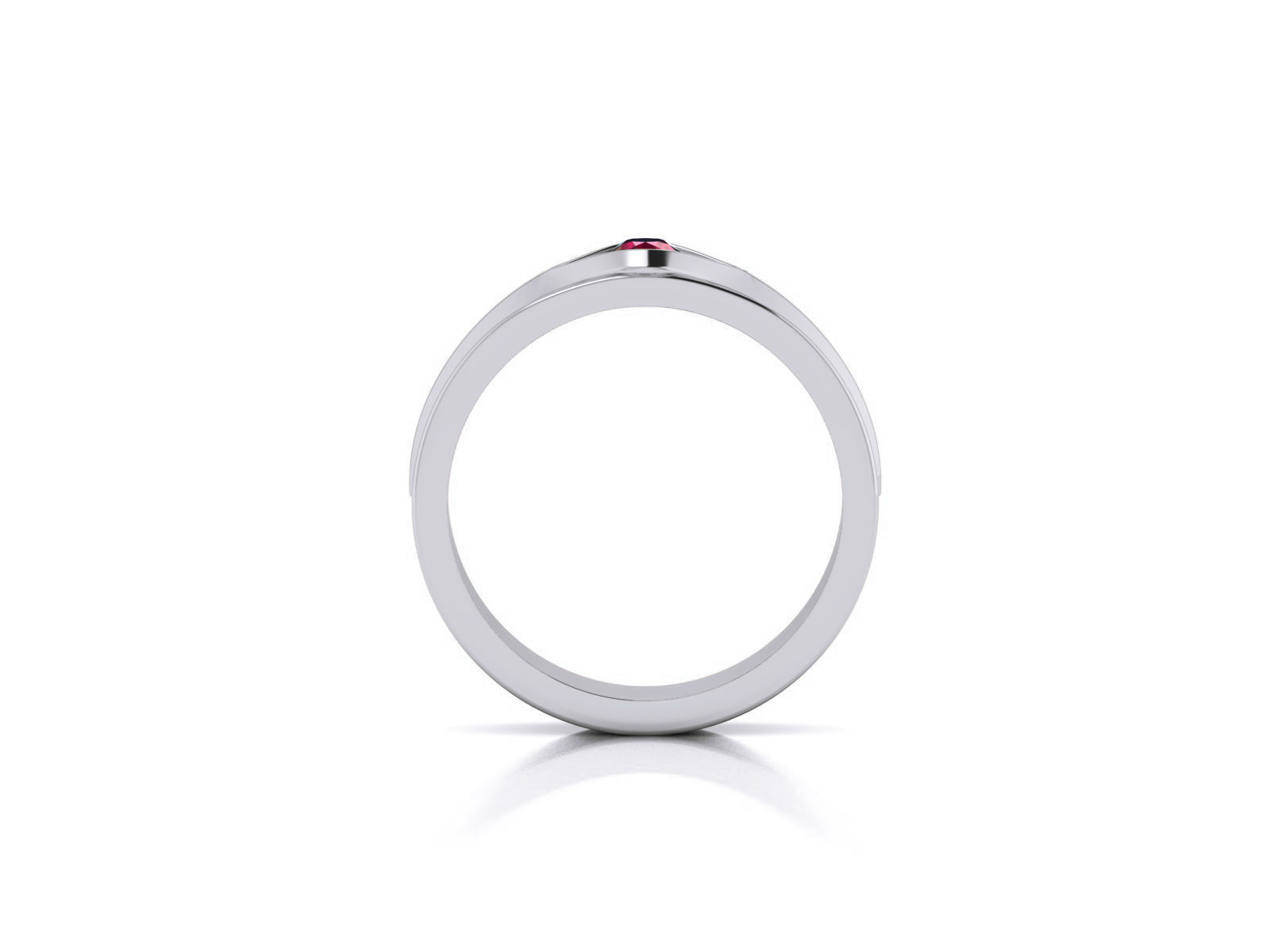 Diamond Band Ring 3dm render detail 3D print model_3