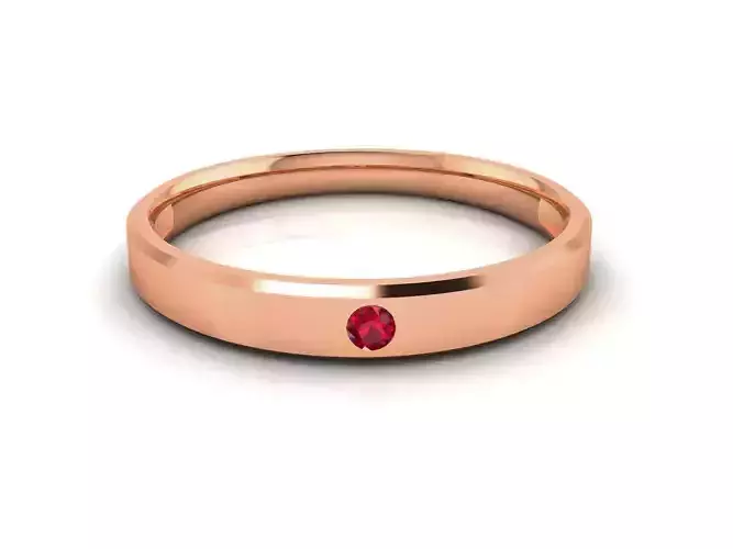 Diamond Band Ring 3dm render detail 