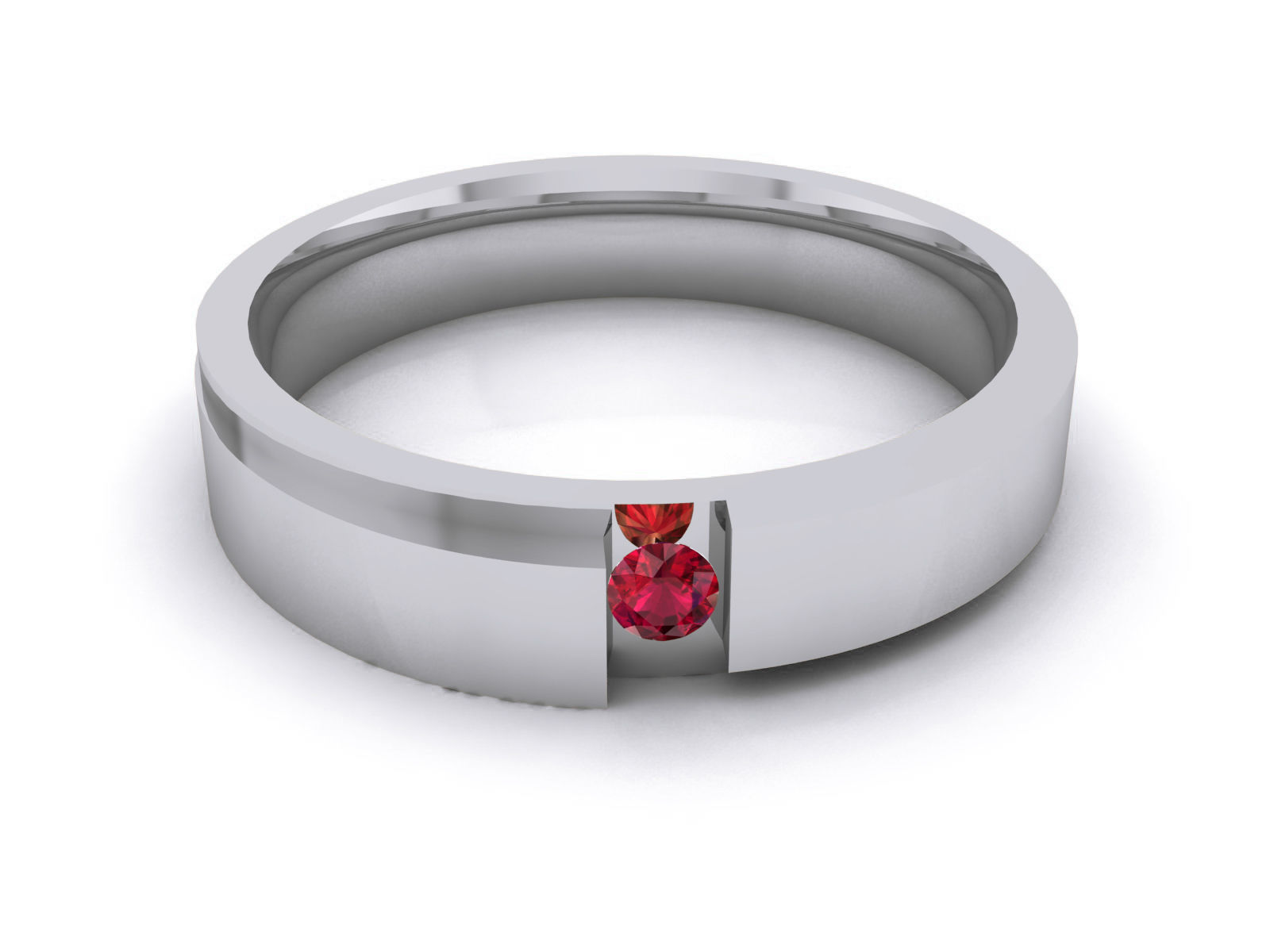 Diamond Band Ring 3dm render detail 3D print model_12