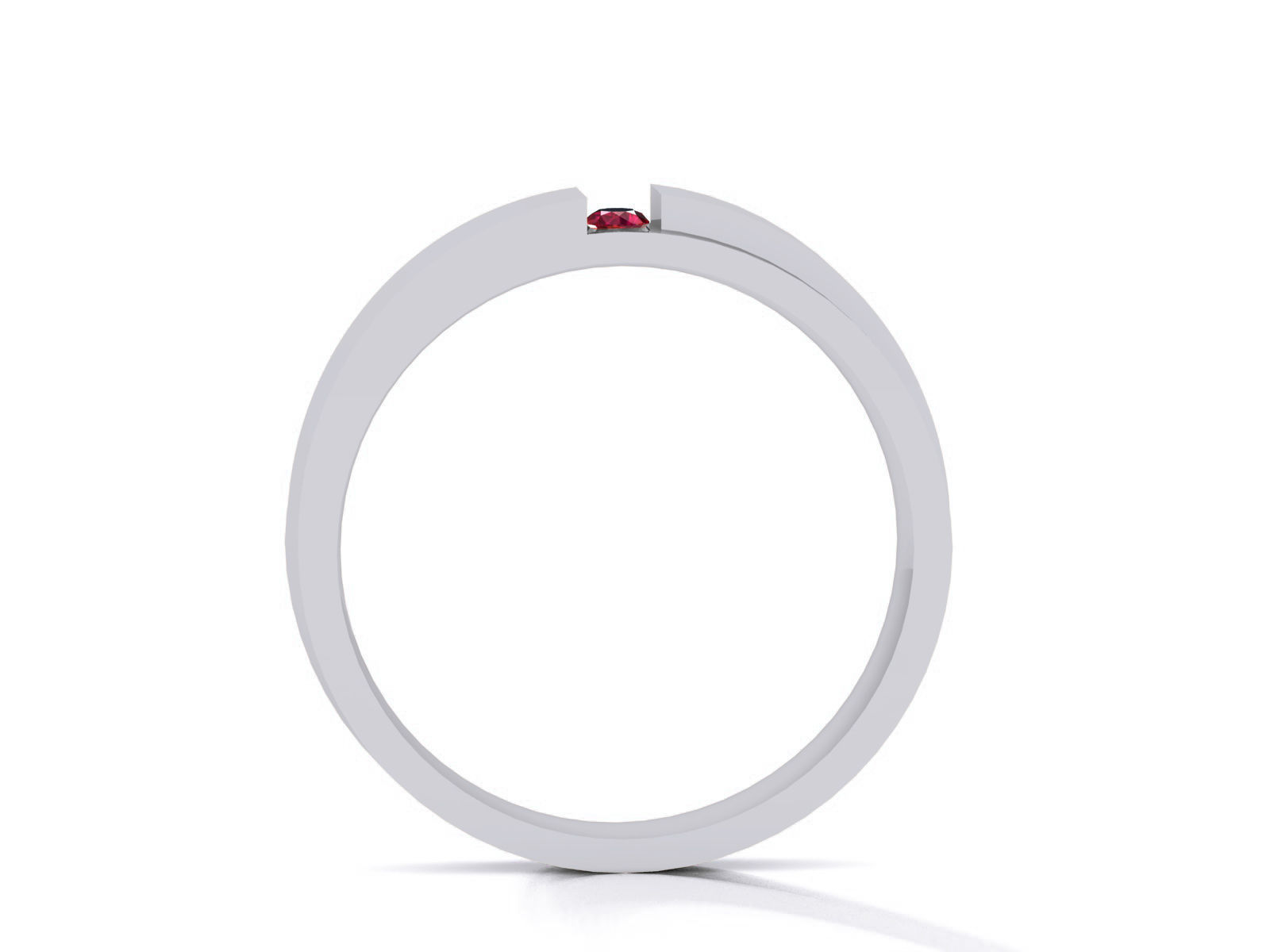 Diamond Band Ring 3dm render detail 3D print model_7