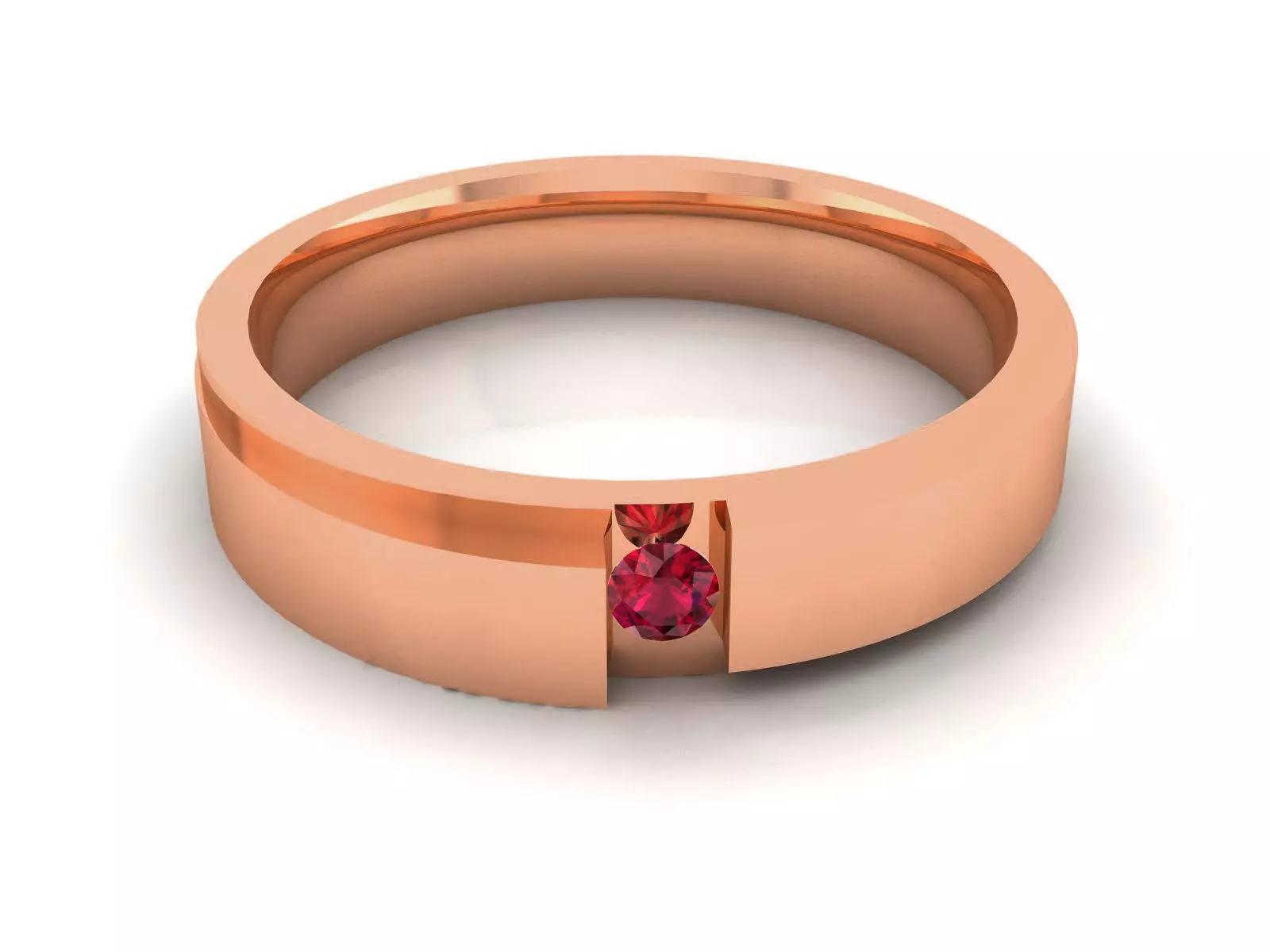 Diamond Band Ring 3dm render detail 3D print model_0