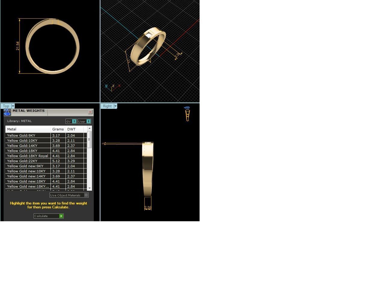 Diamond Band Ring 3dm render detail  3D print model_10