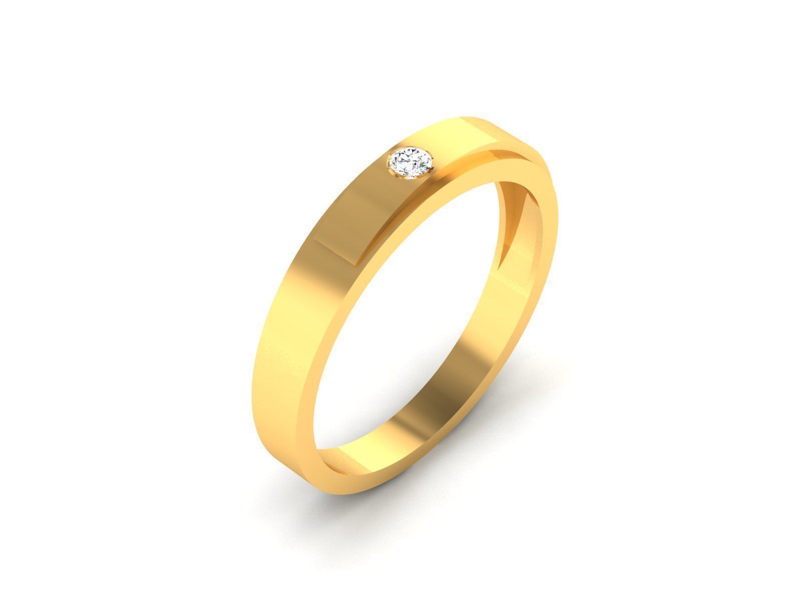 Diamond Band Ring 3dm render detail  3D print model_17