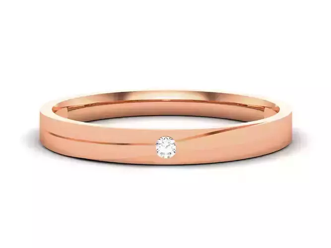 Diamond Band Ring 3dm render detail 