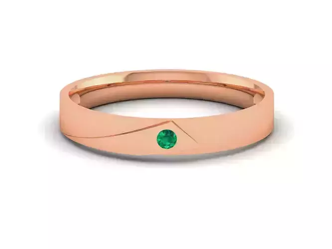 Diamond Band Ring 3dm render detail 