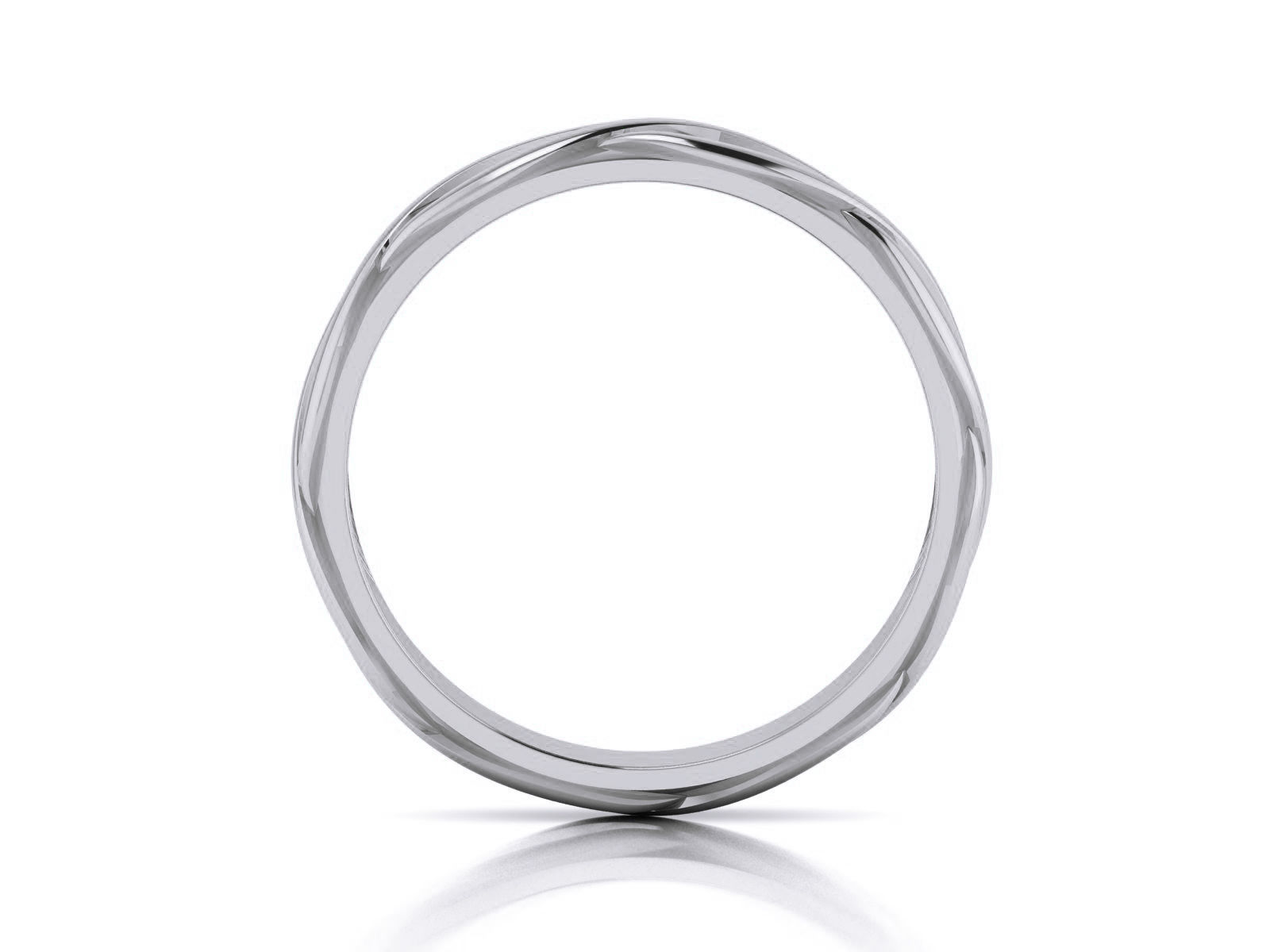 Plain Gold Band Ring 3dm render detail 3D print model_5