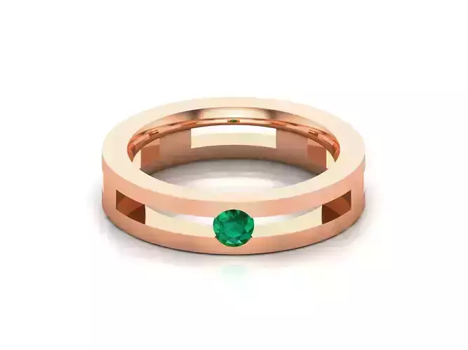 Diamond Band Ring 3dm render detail 