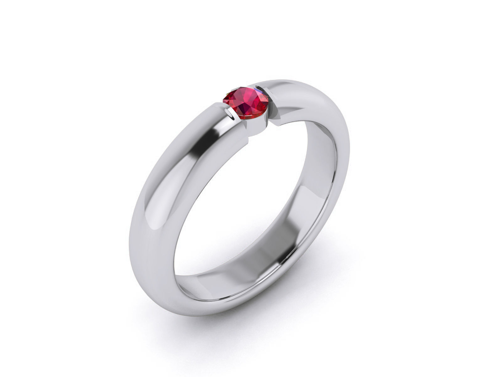 Diamond Band Ring 3dm render detail  3D print model_4