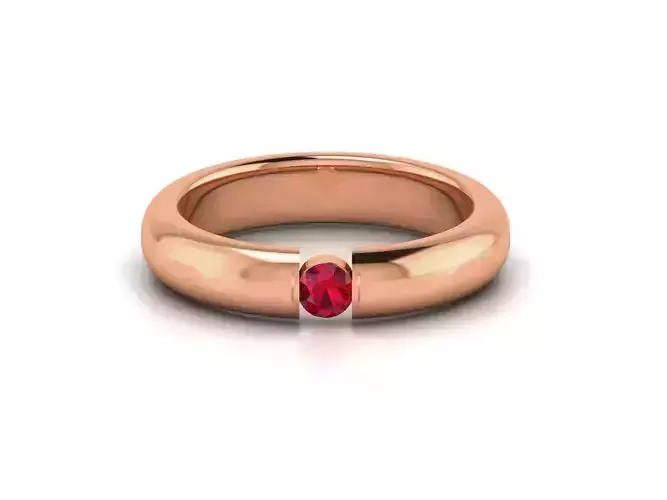 Diamond Band Ring 3dm render detail 