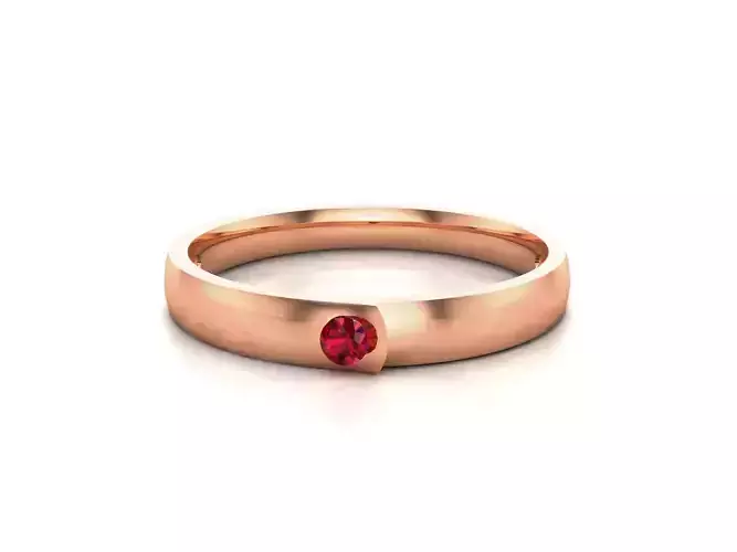 Diamond Band Ring 3dm render detail 