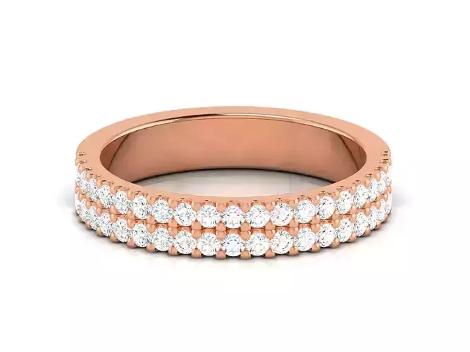 Diamond Band Ring 3dm render detail 