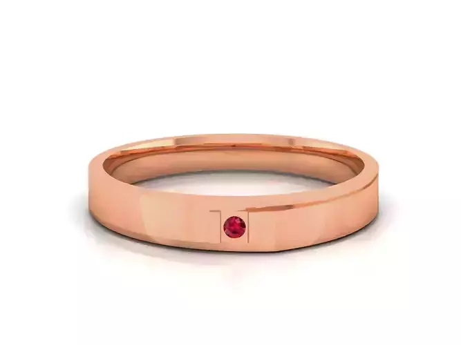 Diamond Band Ring 3dm render detail 