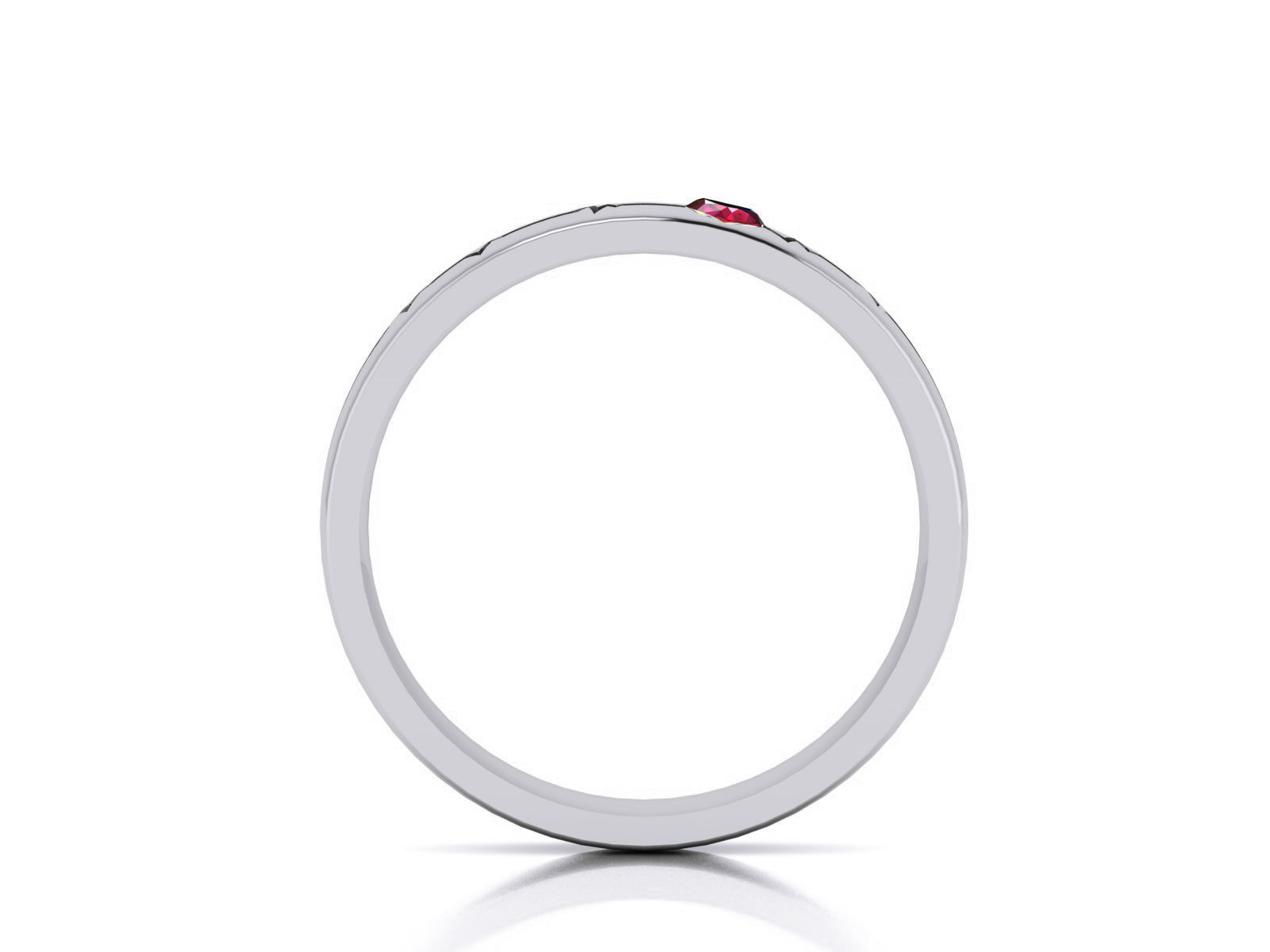 Diamond Band Ring 3dm render detail 3D print model_7