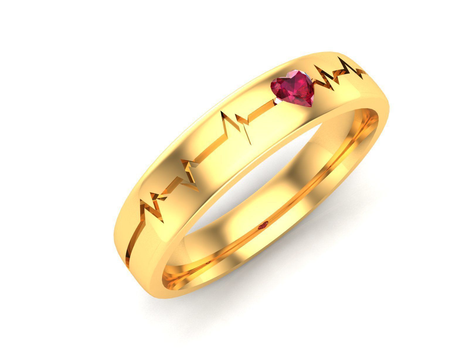 Diamond Band Ring 3dm render detail 3D print model_4