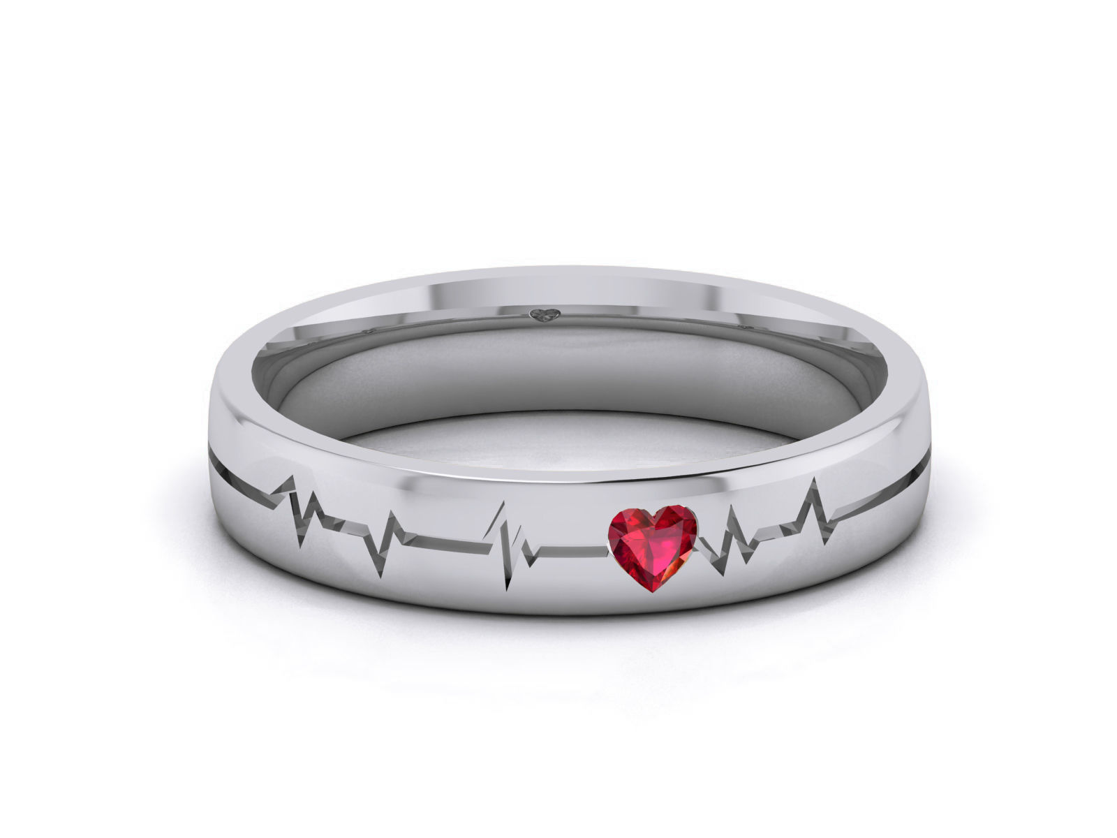 Diamond Band Ring 3dm render detail 3D print model_2