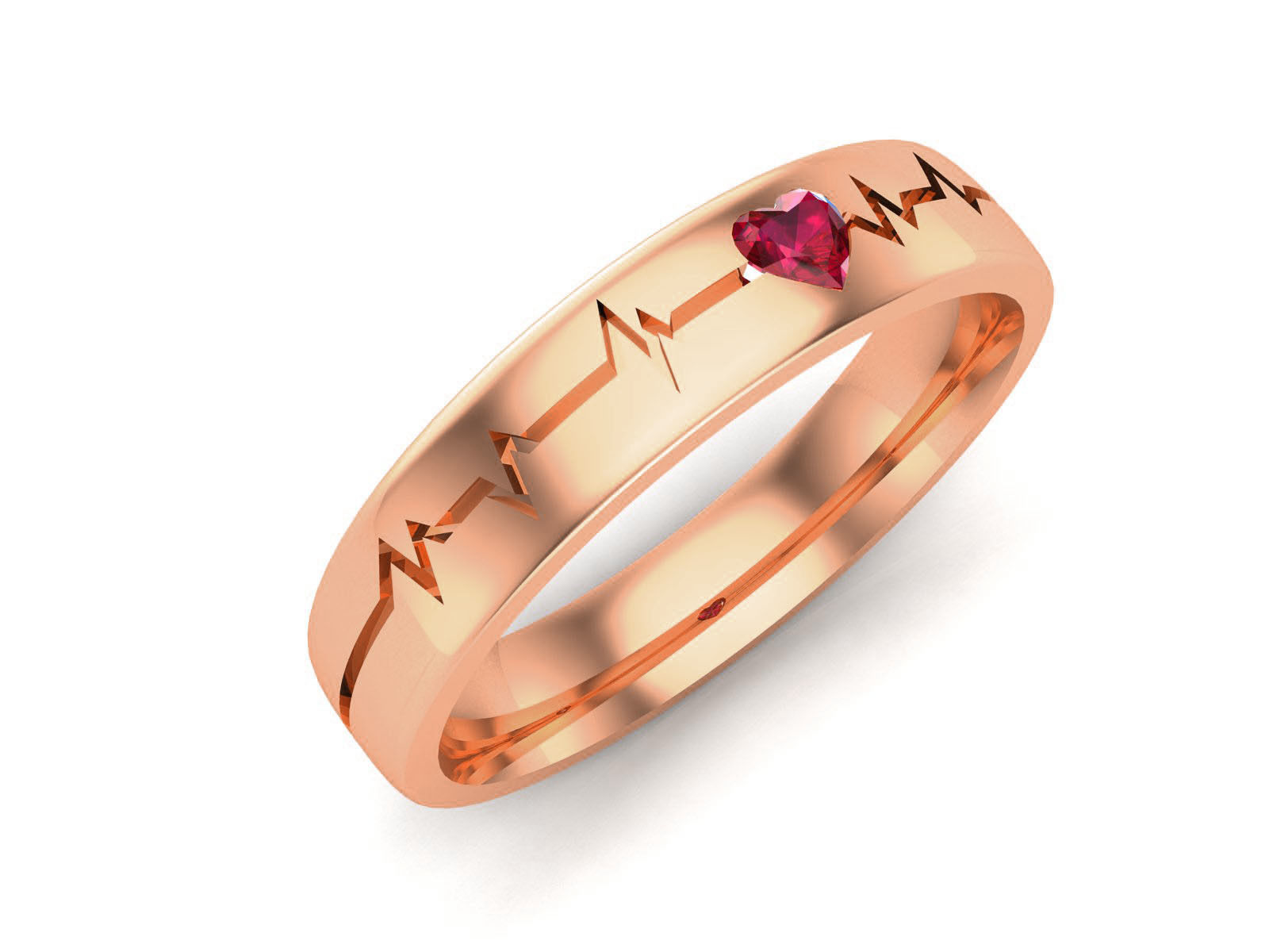 Diamond Band Ring 3dm render detail 3D print model_3