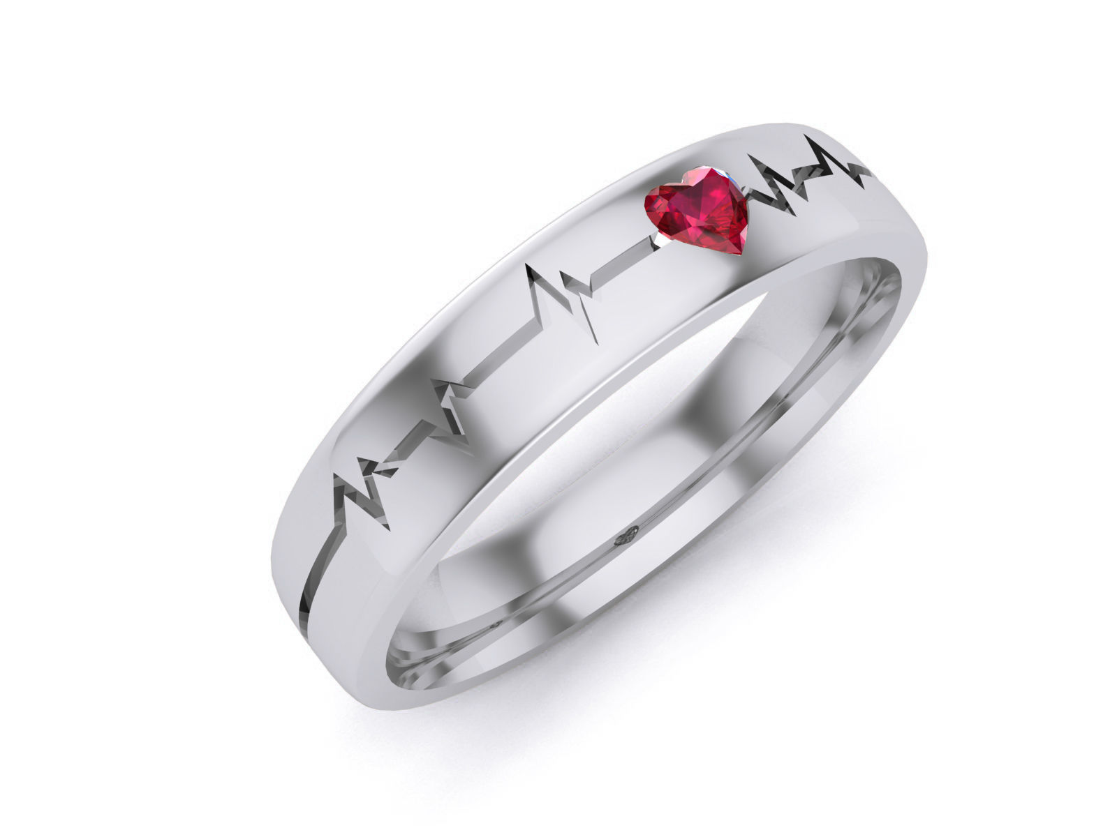 Diamond Band Ring 3dm render detail 3D print model_5