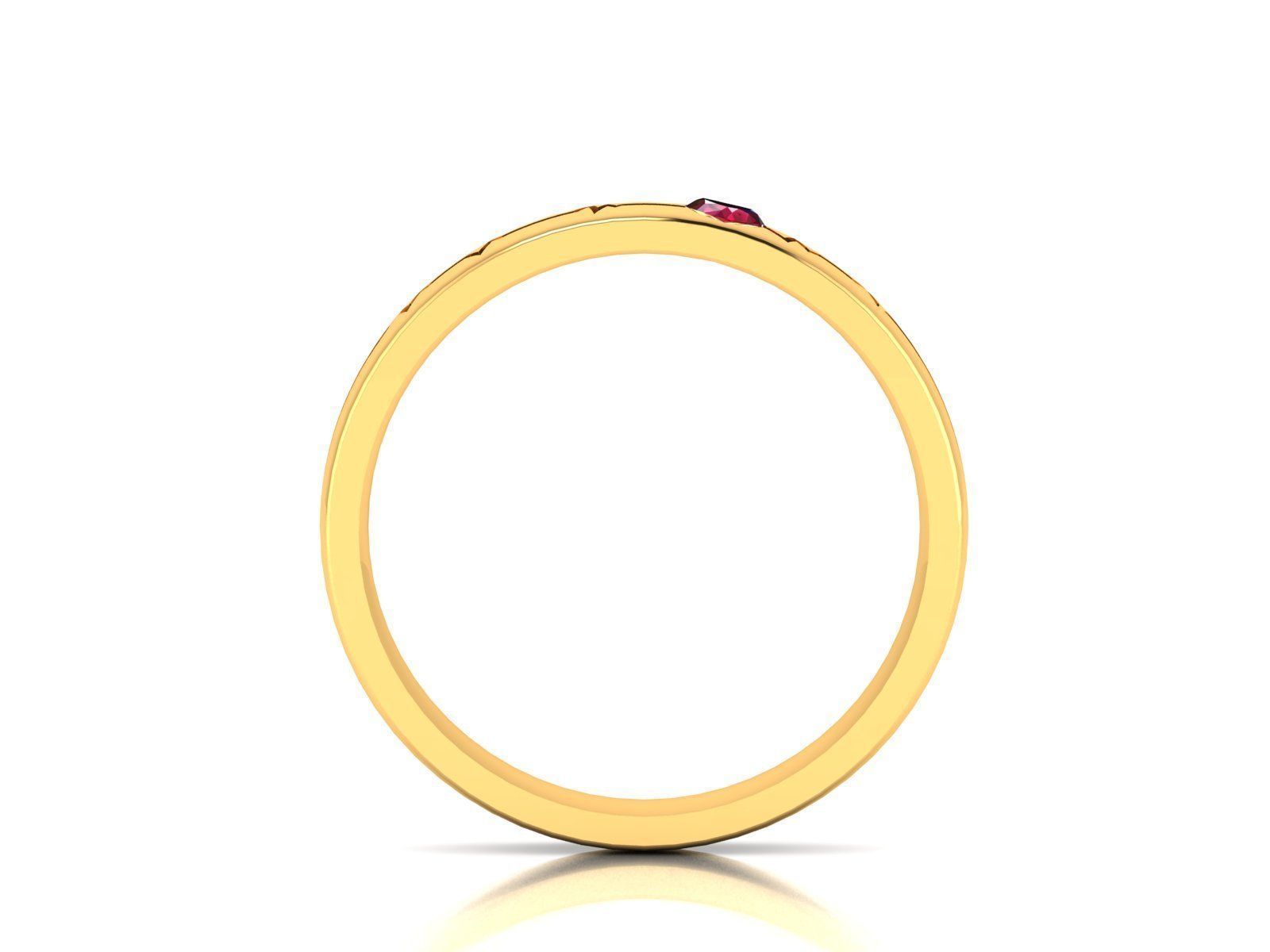 Diamond Band Ring 3dm render detail 3D print model_6