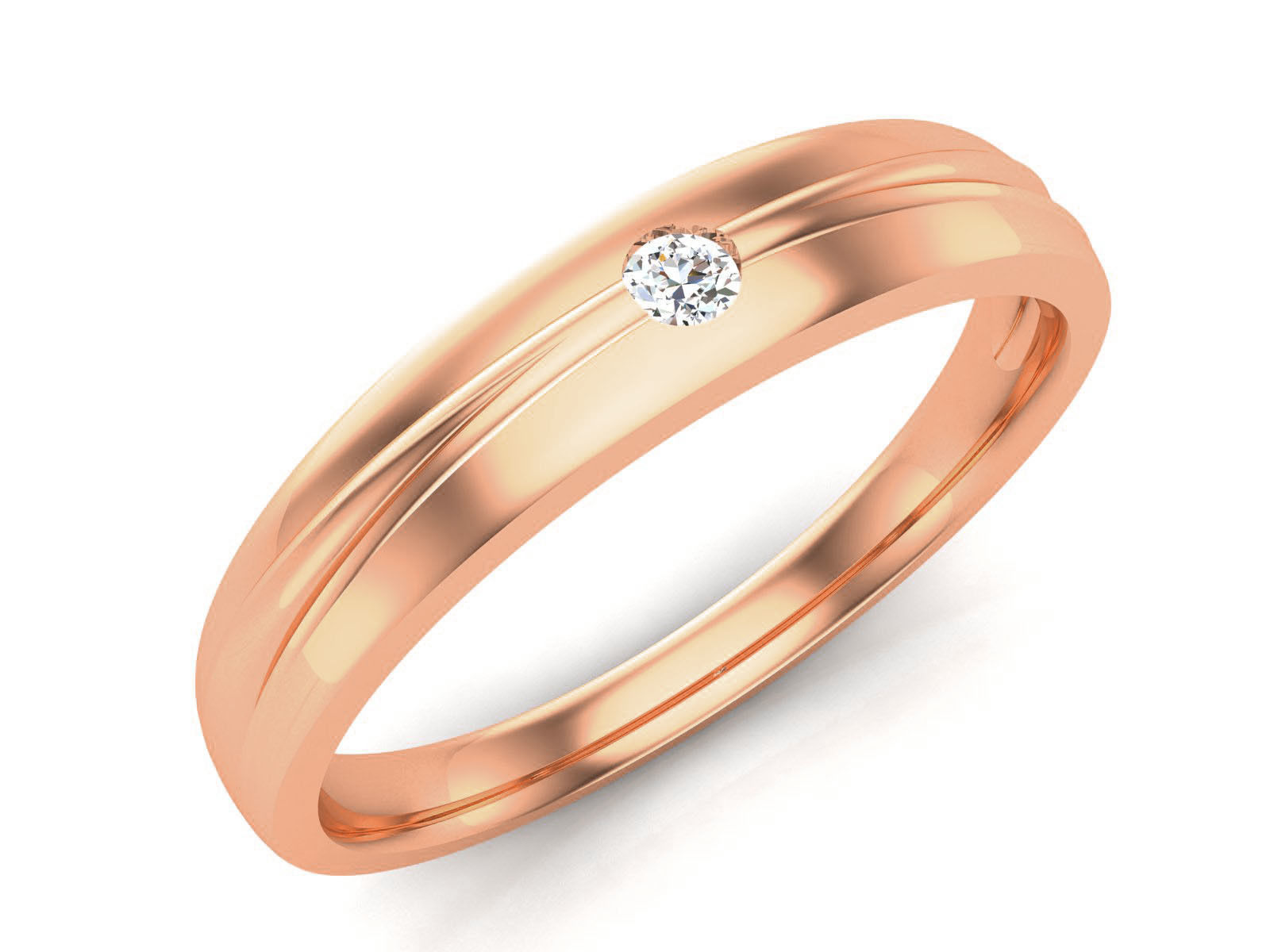 Diamond Band Ring 3dm render detail  3D print model_1