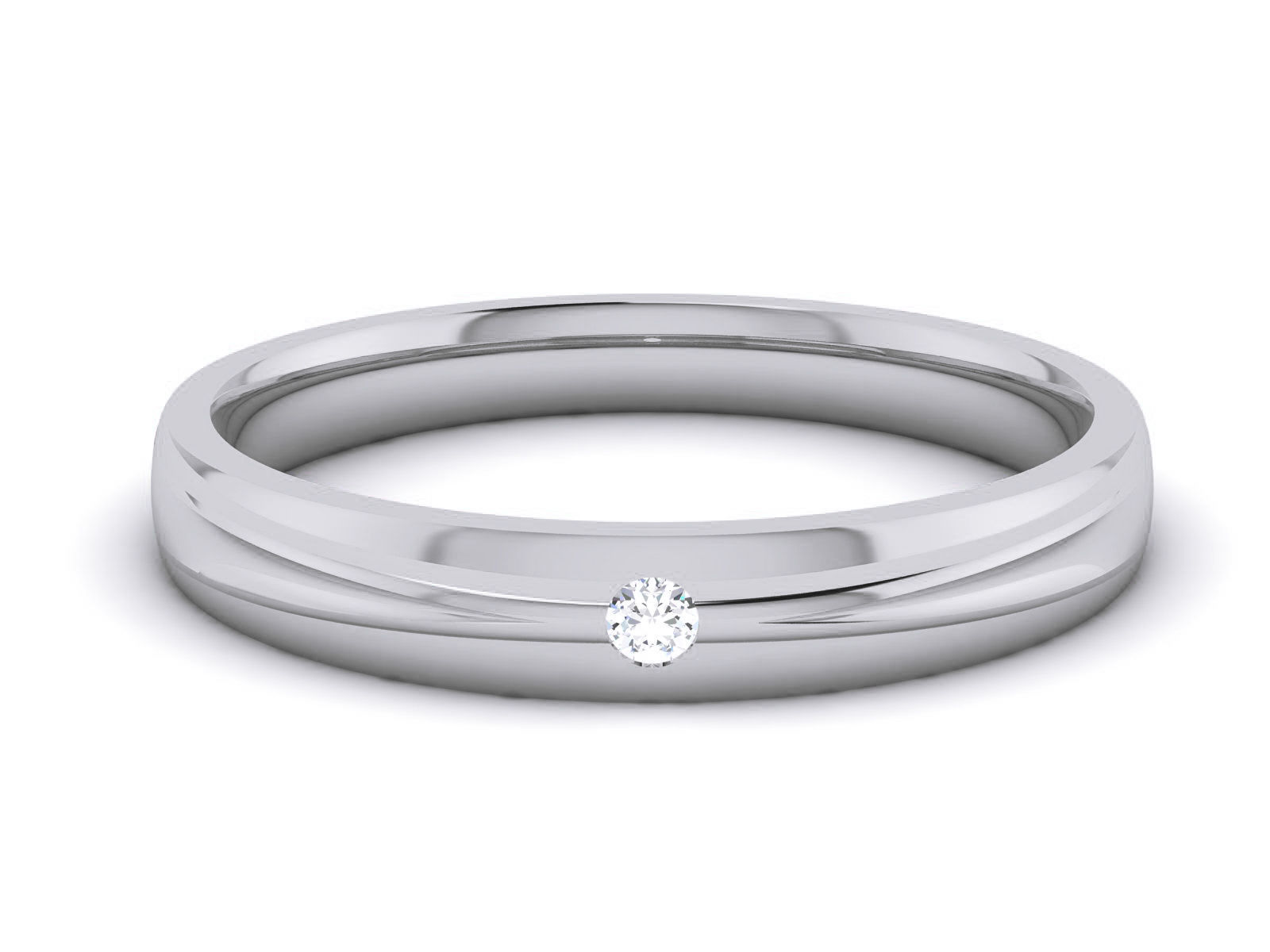 Diamond Band Ring 3dm render detail  3D print model_11