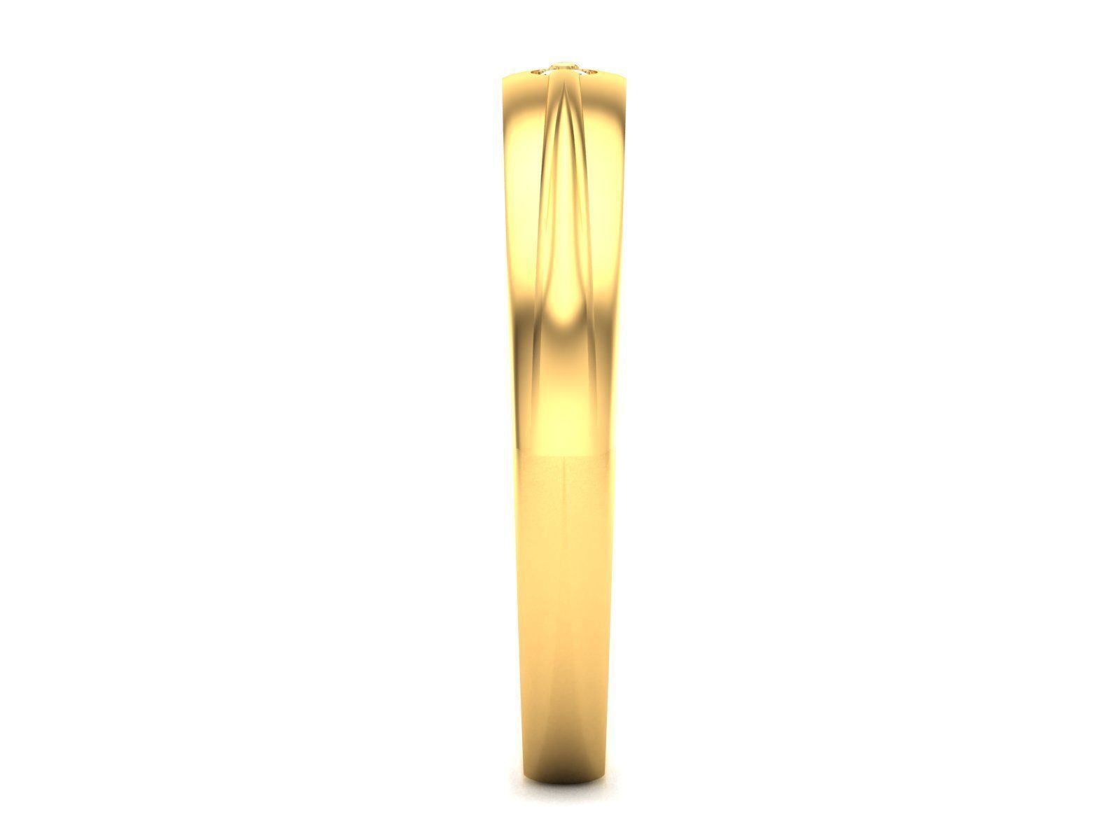 Diamond Band Ring 3dm render detail  3D print model_8