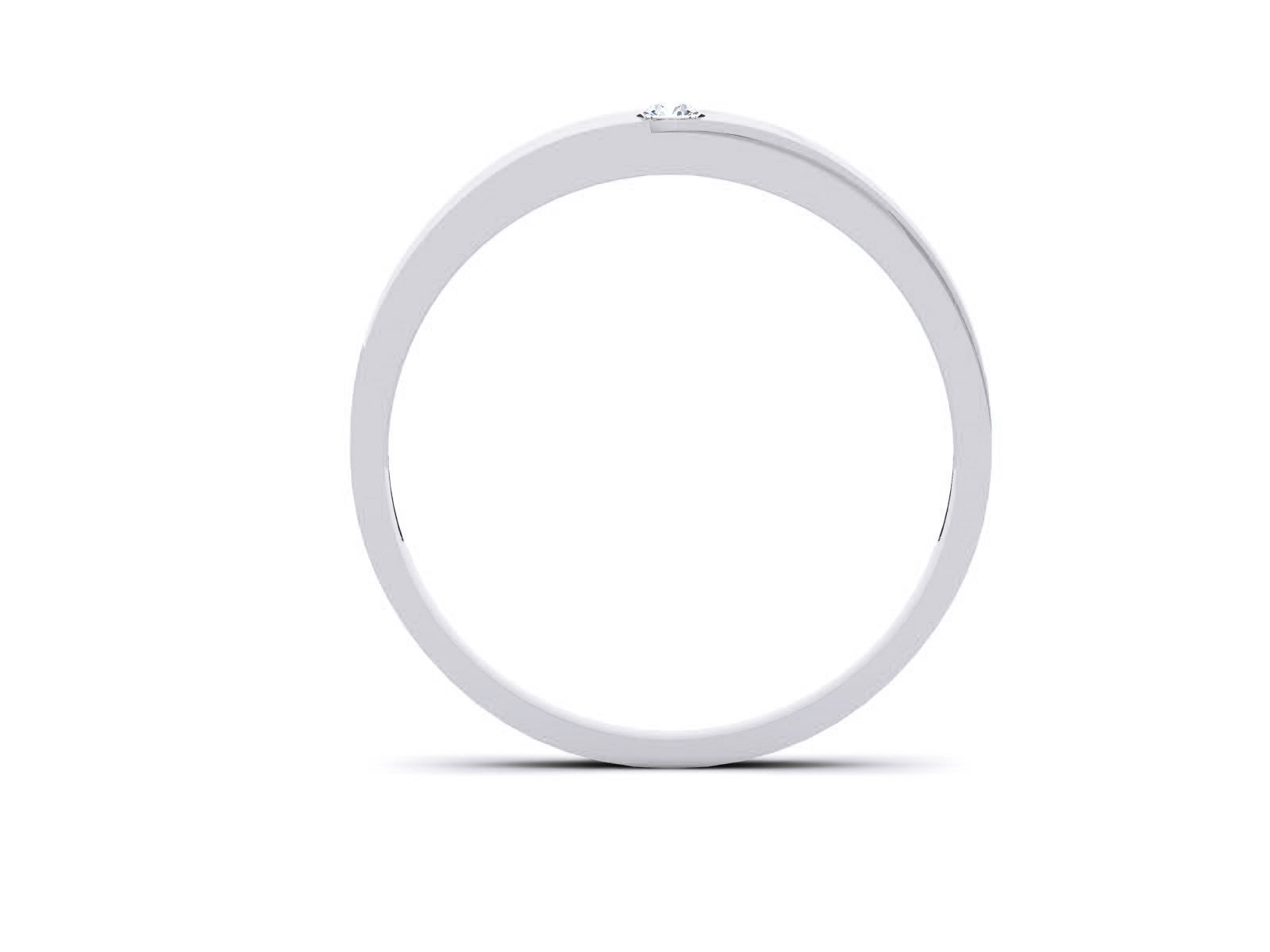 Diamond Band Ring 3dm render detail 3D print model_5