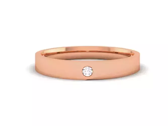 Diamond Band Ring 3dm render detail  3D print model